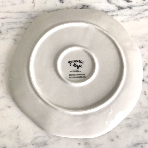 Anthropologie Francesca Kaye Handpainted Glazed Plate New In Box - Picture 10 of 10